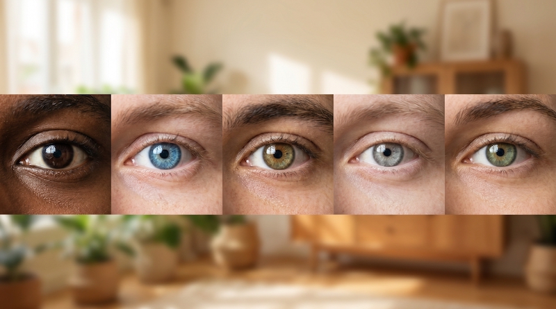 ¿Qué colores de ojos existen?